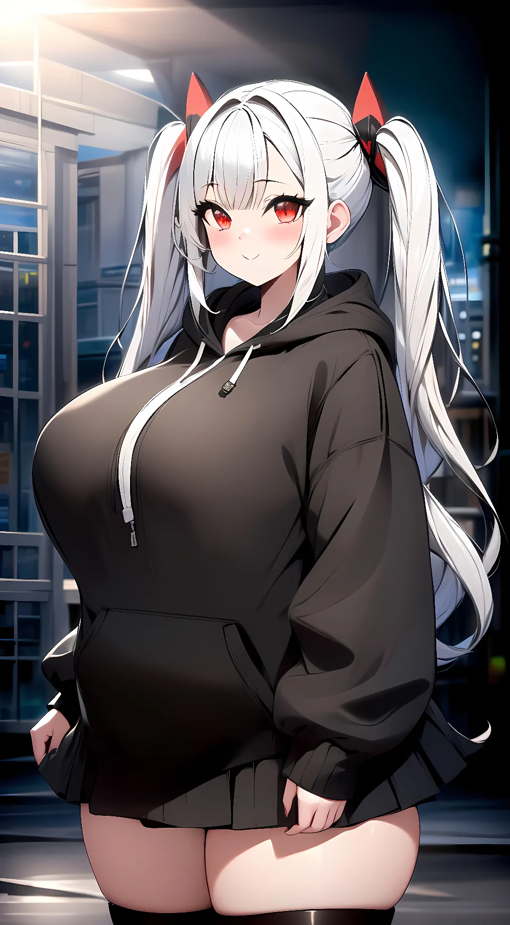 ai character: Red background