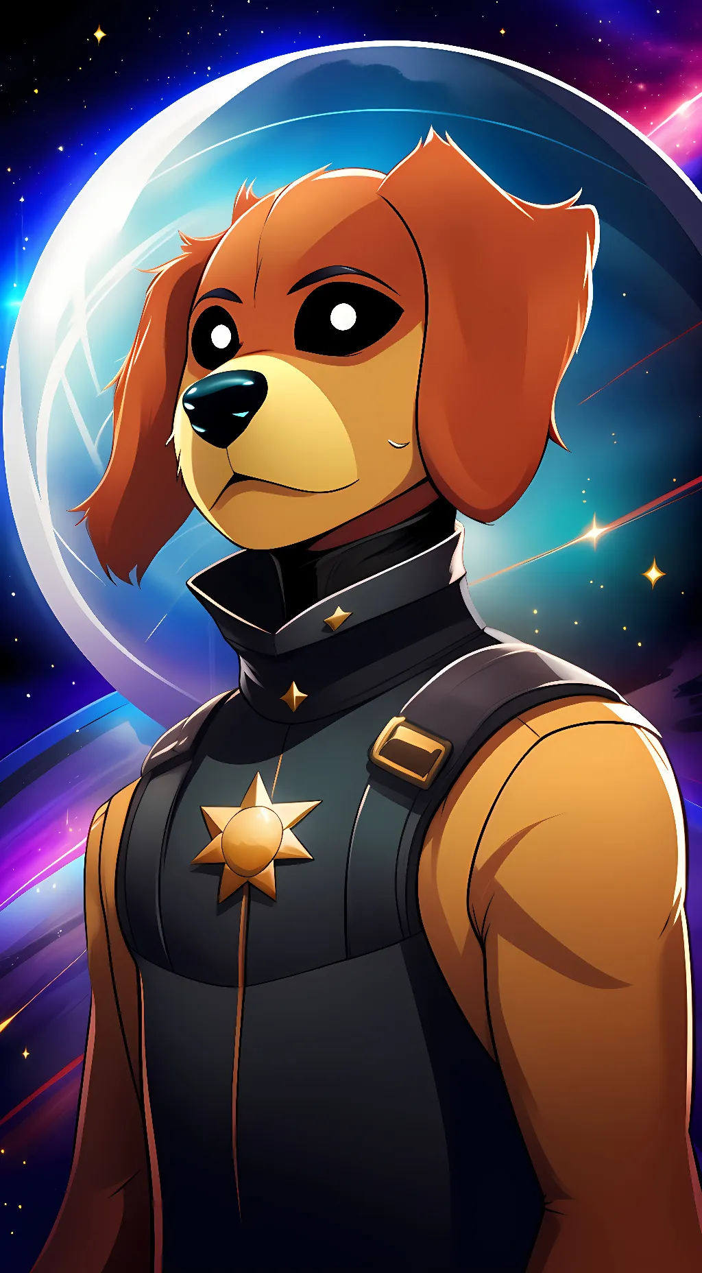 ai character: space critters background