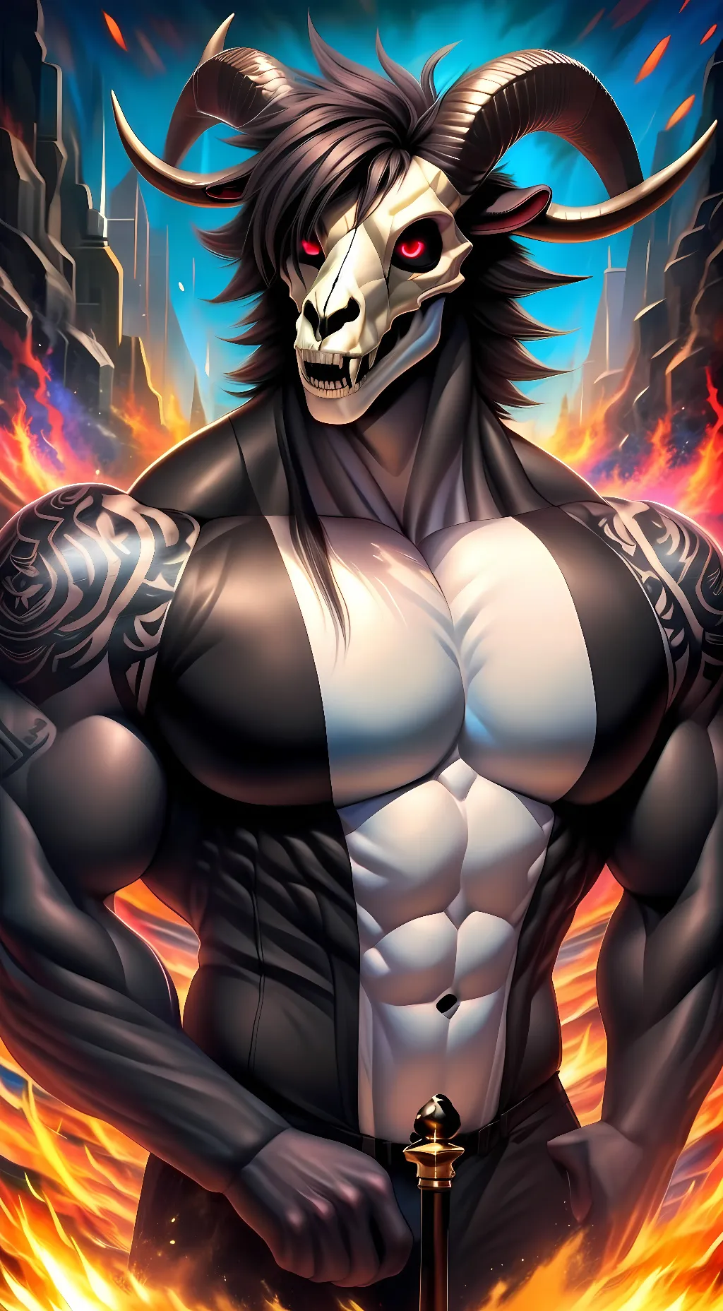 ai character: Lord Satan  background