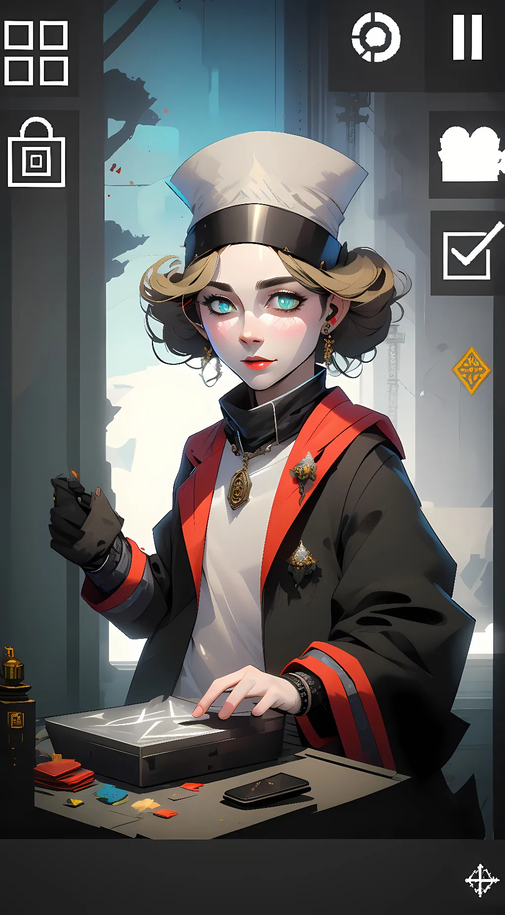 ai character: glitch liy background