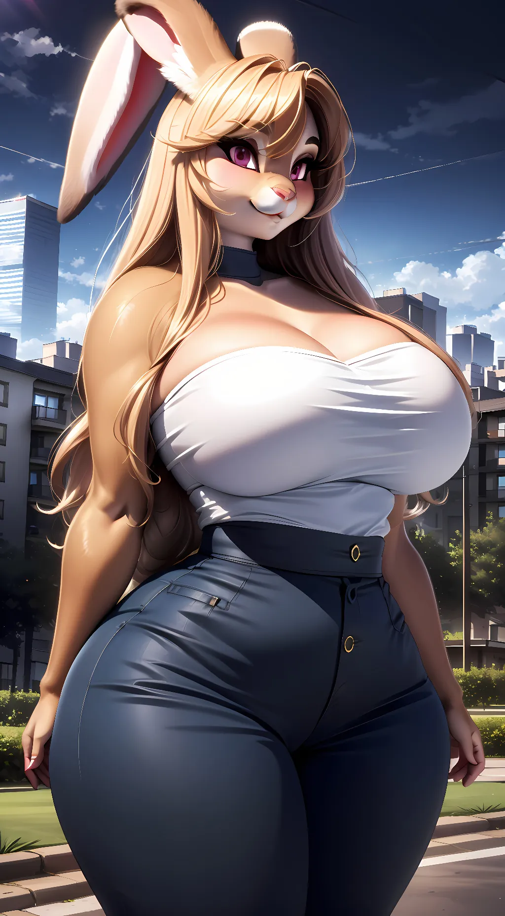 ai character: Bunny  background