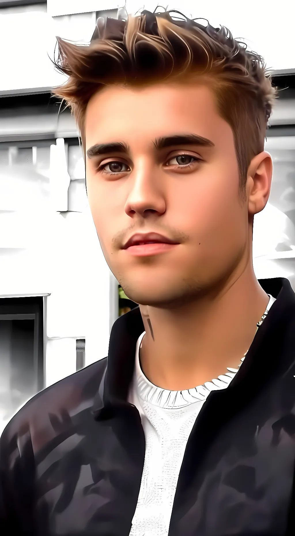 ai character: Justin Bieber  background