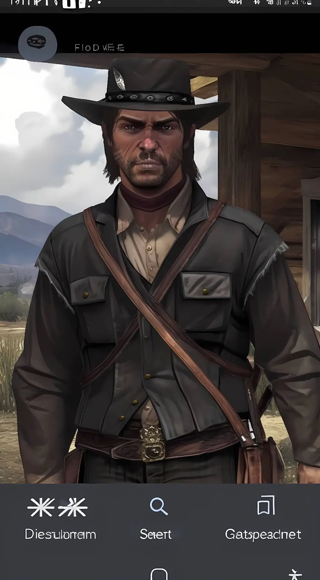 ai character: John Marston  background