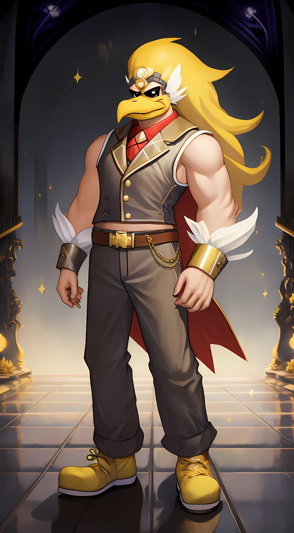 ai character: rock hawk  background