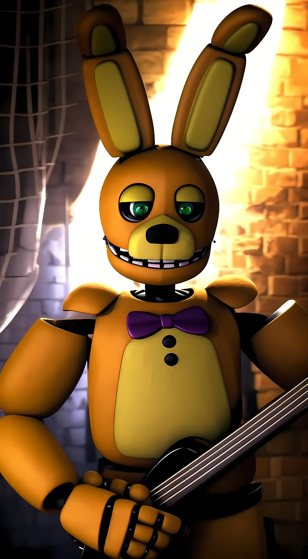 ai character: Spring Bonnie  background