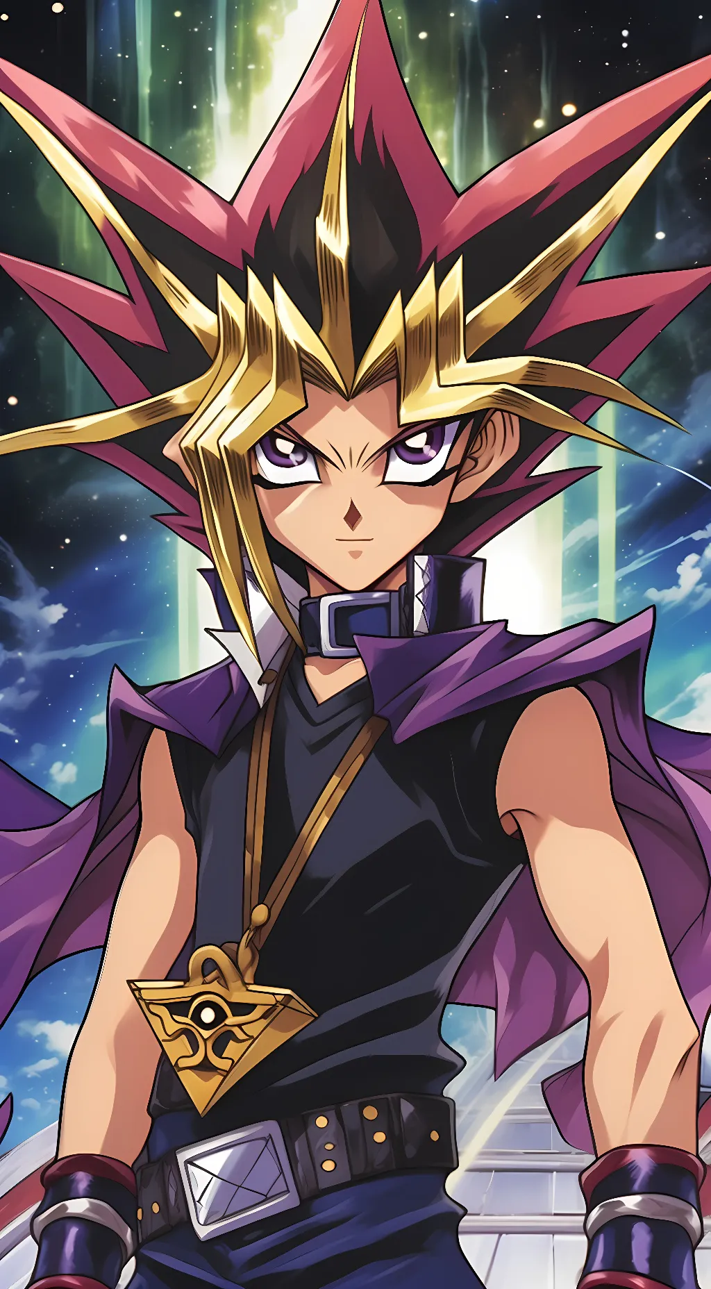 ai character: Atem (Yami Yugi) background