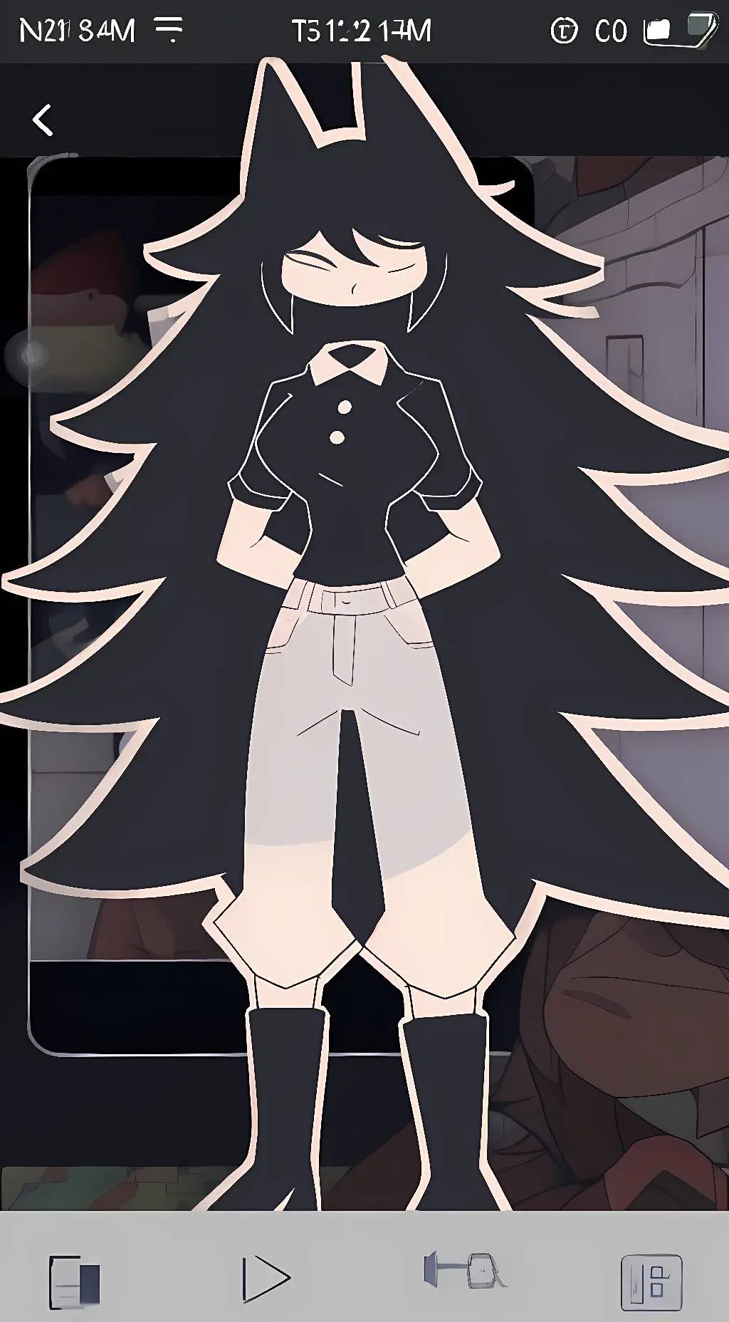 ai character: Miss Circle background