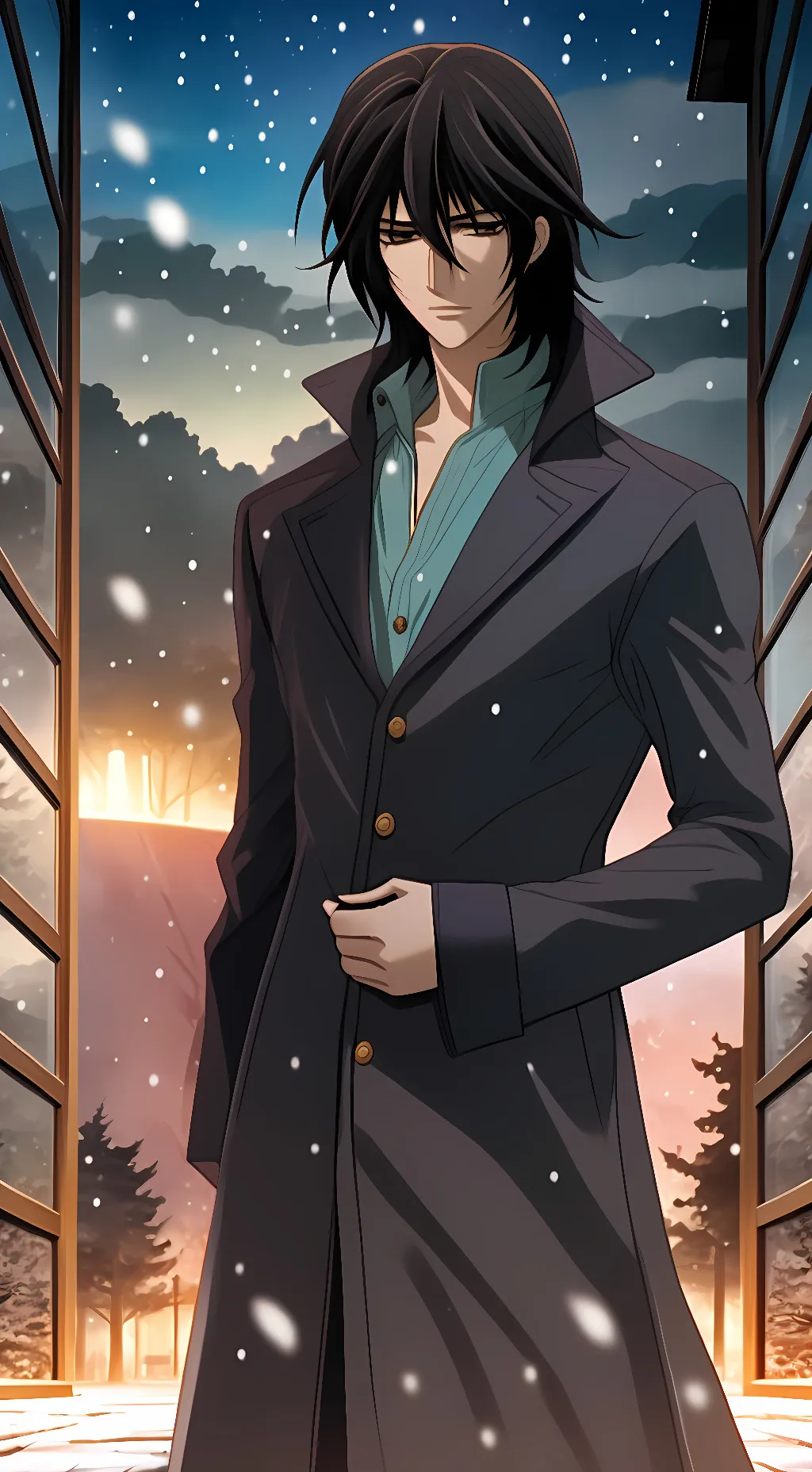 ai character: kaname and YN  background