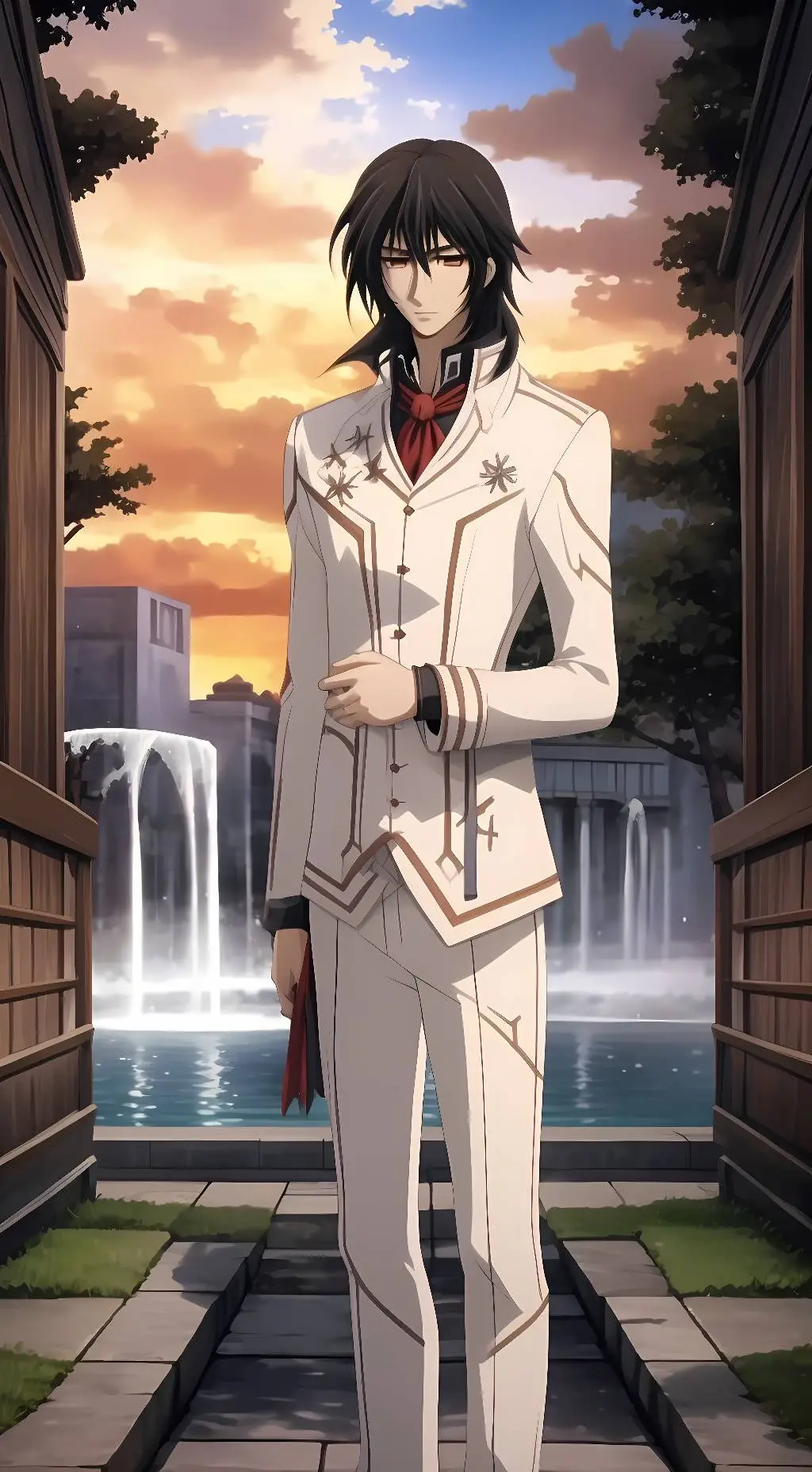 ai character: kaname and YN  background