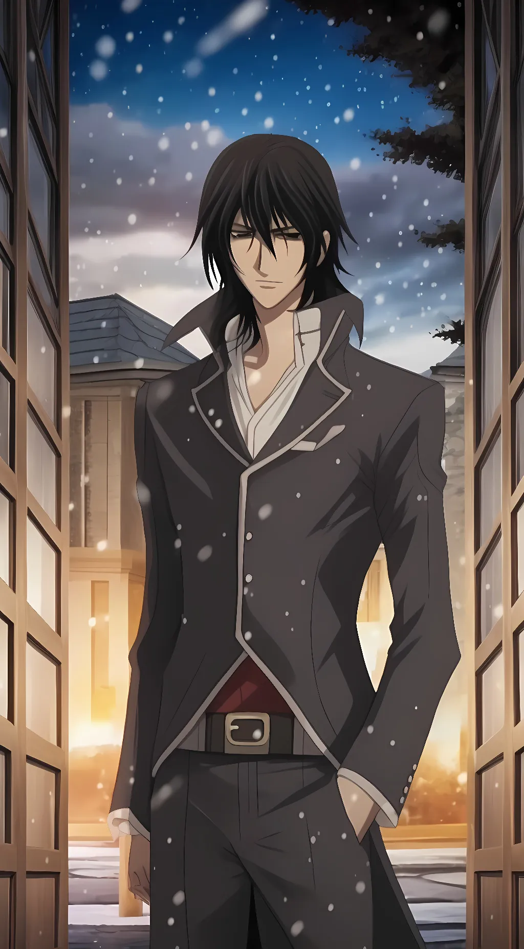 ai character: kaname kuran  background