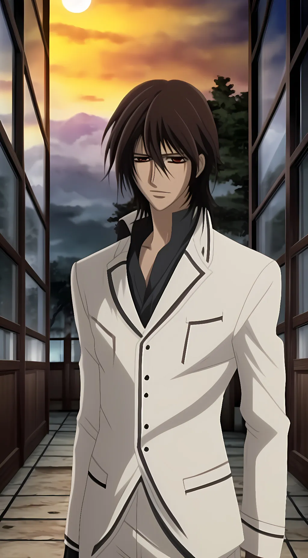 ai character: kaname and YN  background