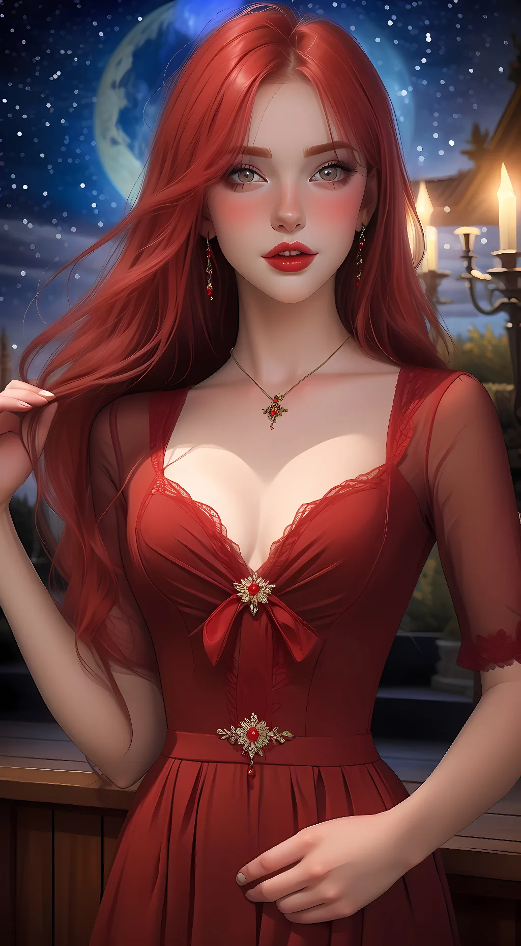 ai character: Rose background