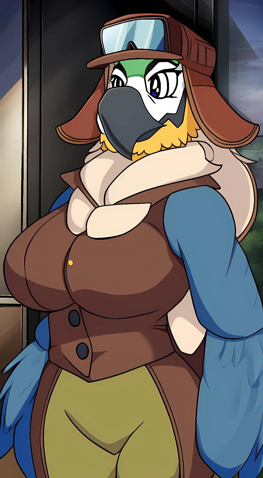 ai character: Mollie Macaw background