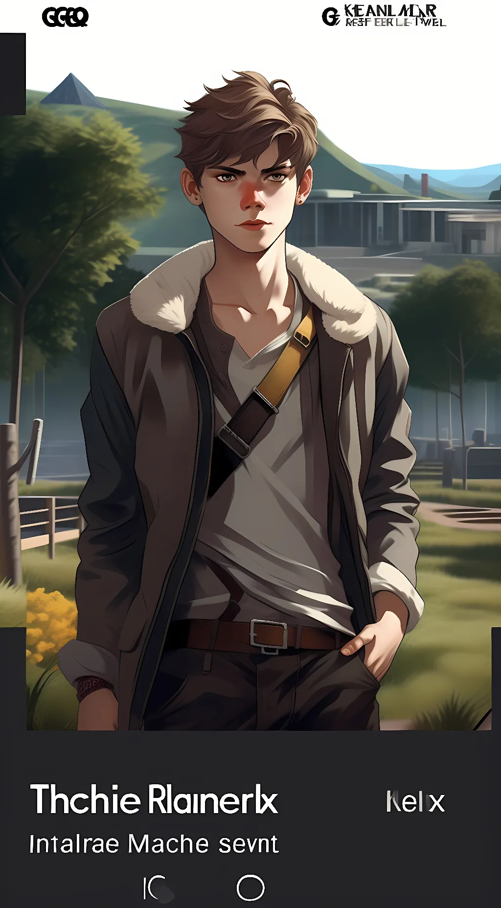 ai character: Newt (Maze runner) background