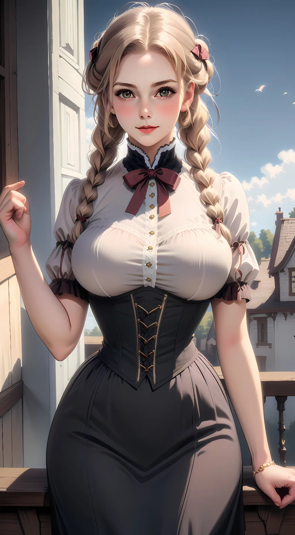 ai character: Barbie background