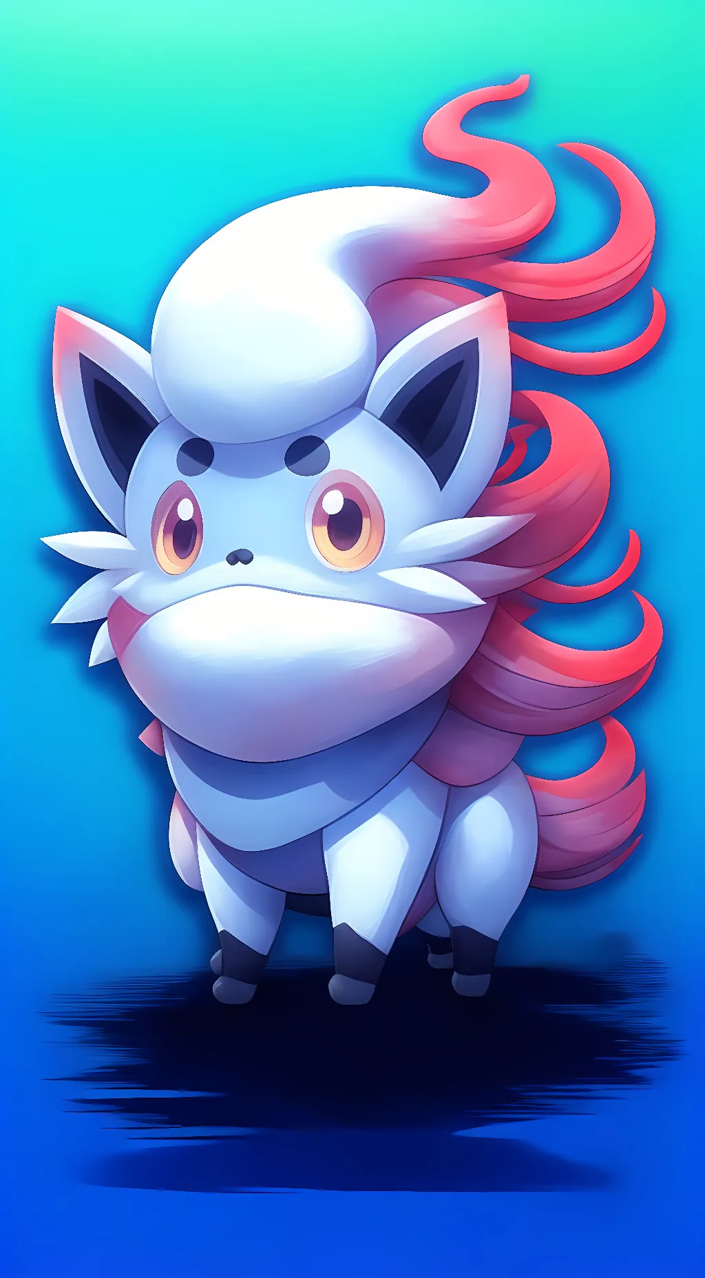 ai character: Zorua  background
