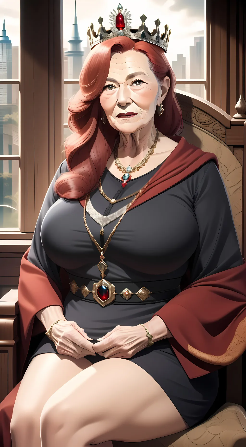 ai character: Queen Ariana background