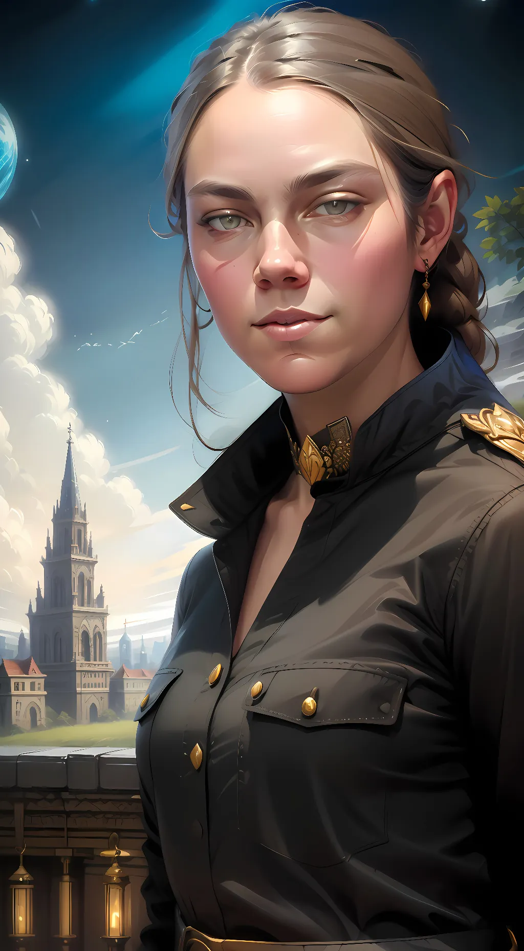 ai character: Luna background