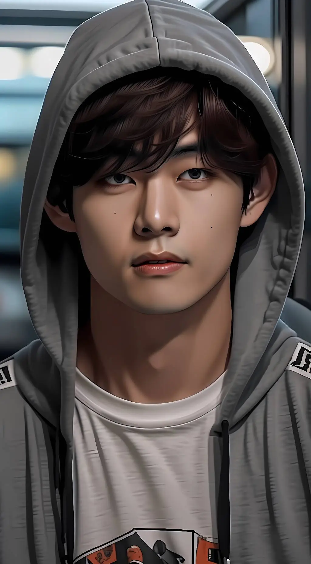 ai character: Taehyung  background