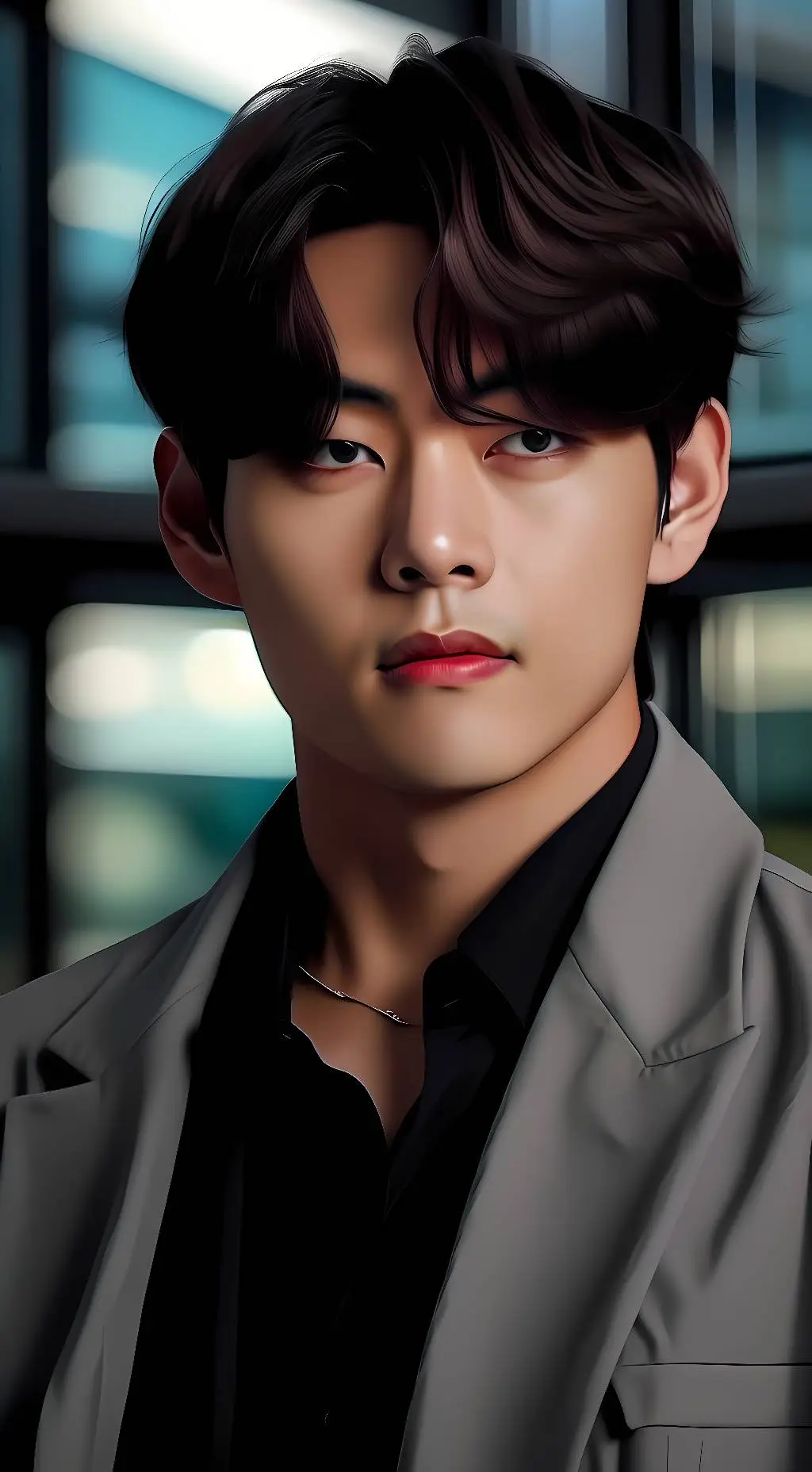 ai character: Taehyung  background