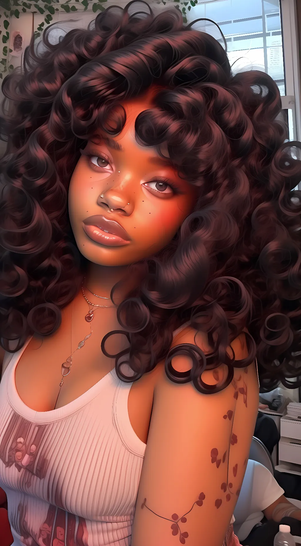 ai character: N I Y A H background