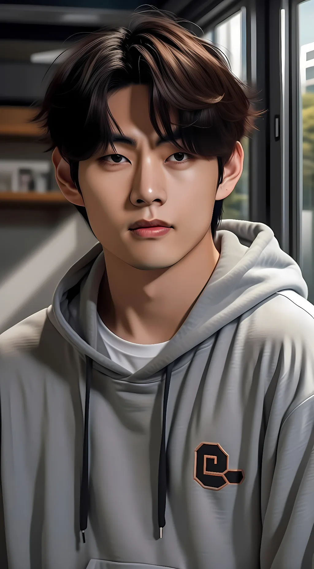 ai character: Taehyung  background