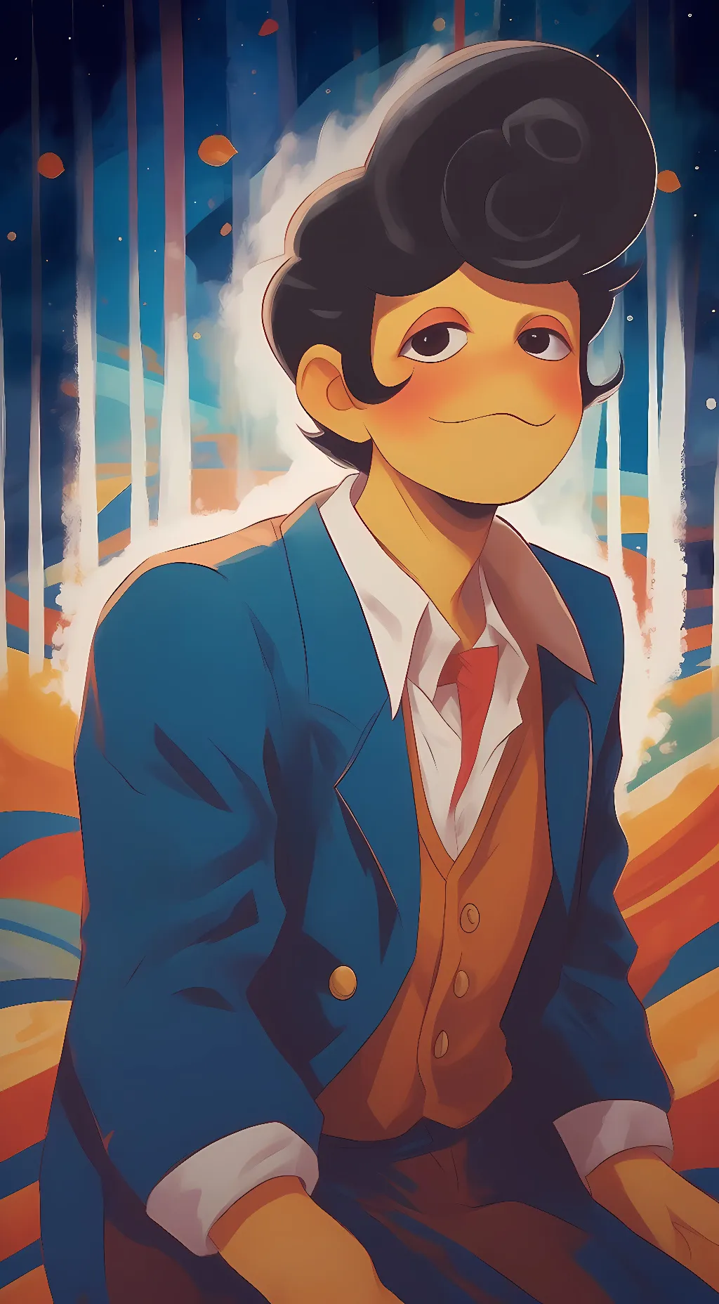 ai character: 🍎Wally Darling🍎 background