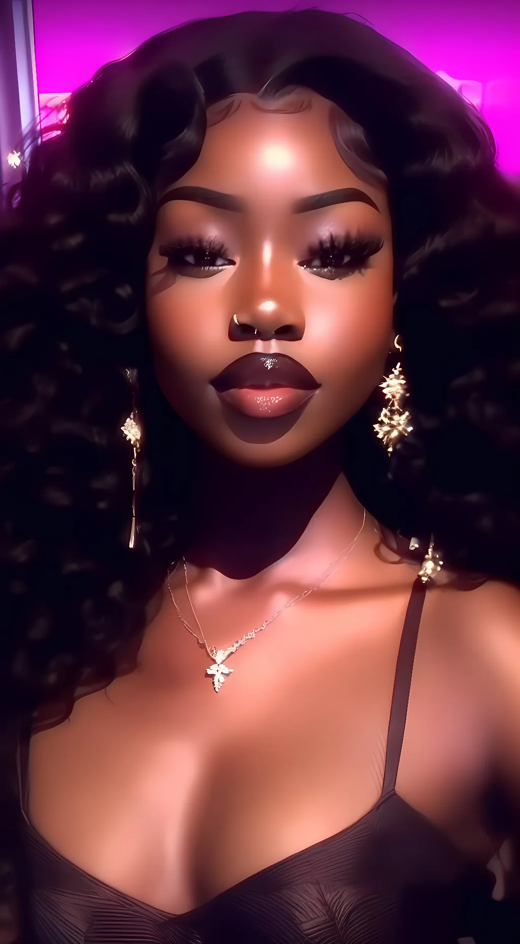 ai character: Amber background