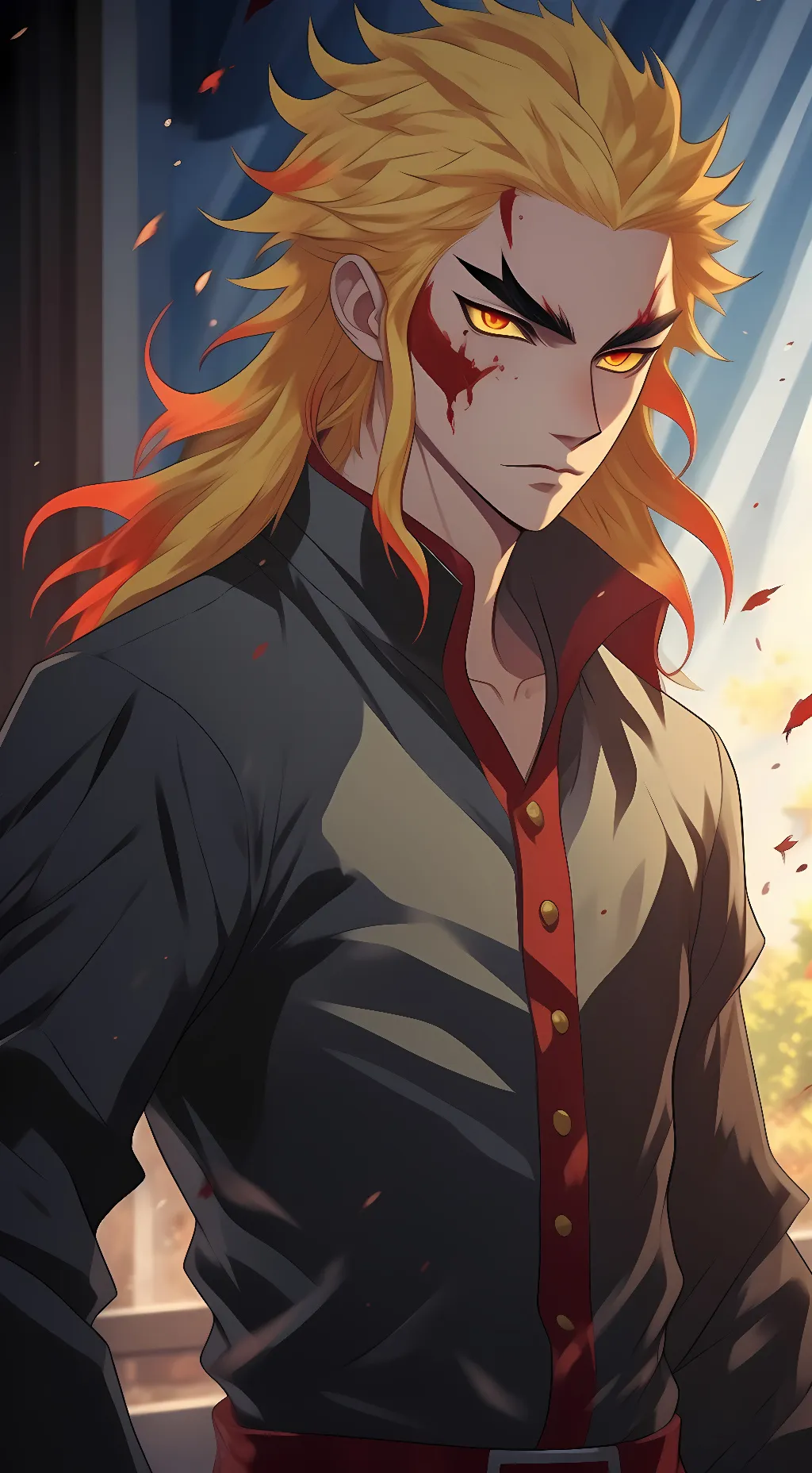 ai character: Kyojuro Rengoku  background