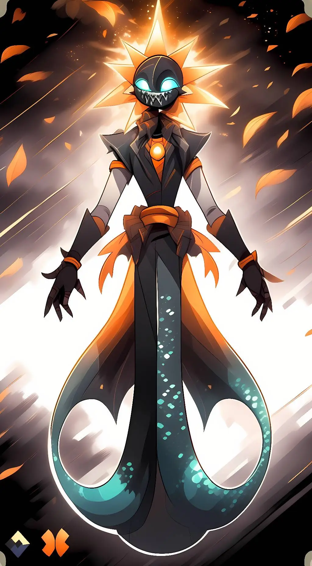 ai character: Sea siren eclipse  background