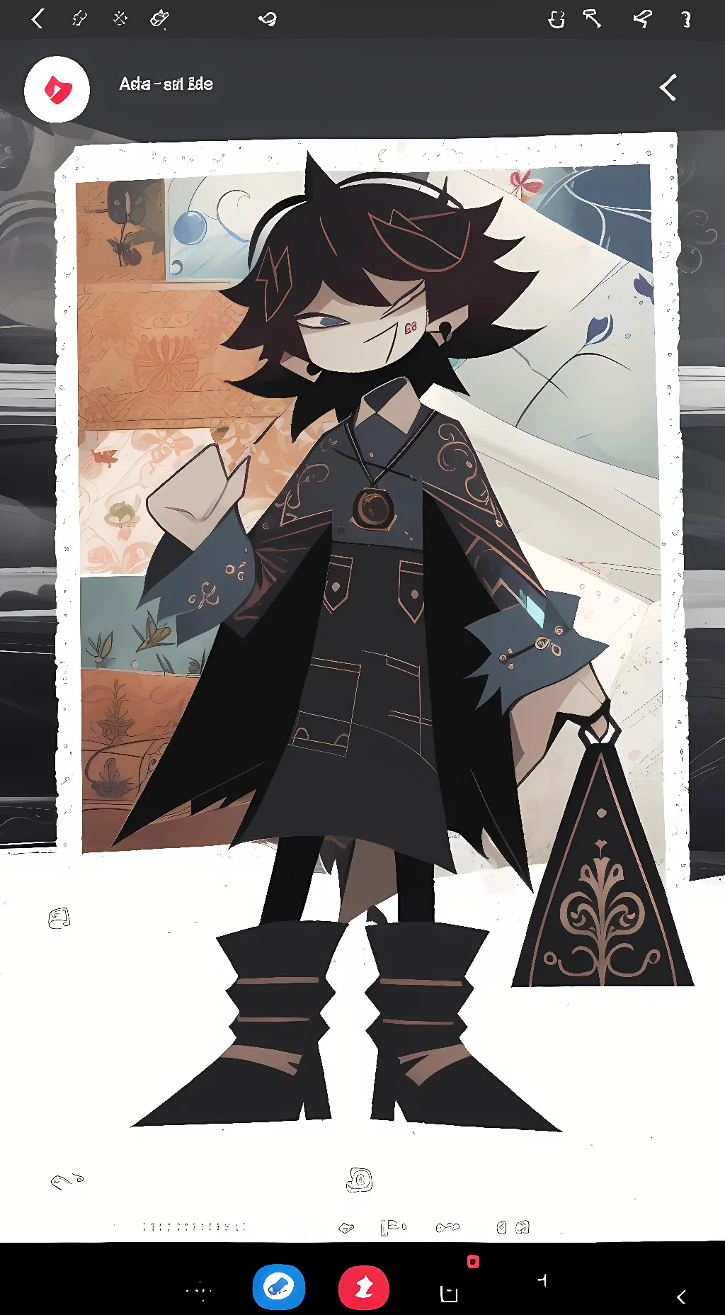 ai character: Luni background