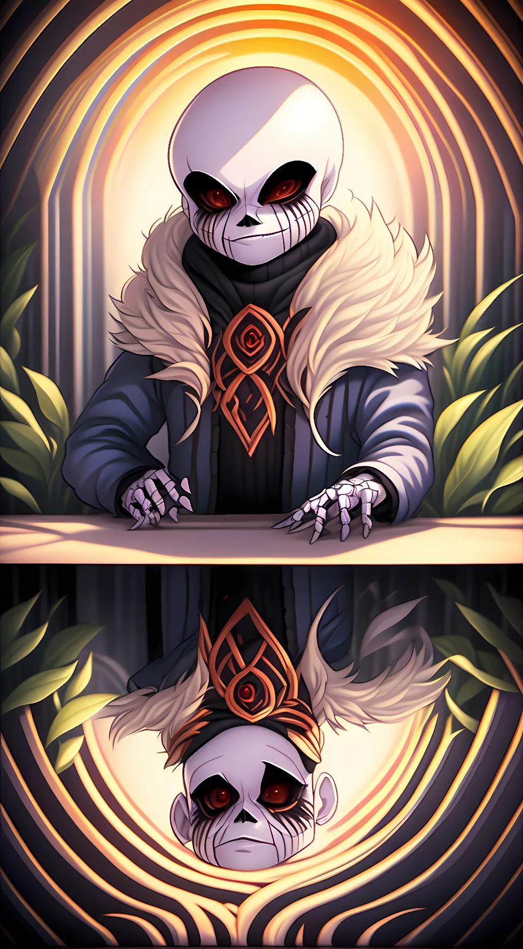 ai character: KILLER!SANS background