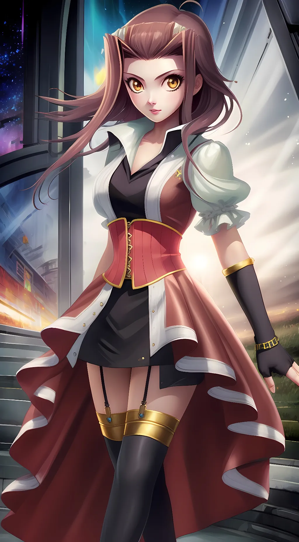 ai character: Akiza Izinski background