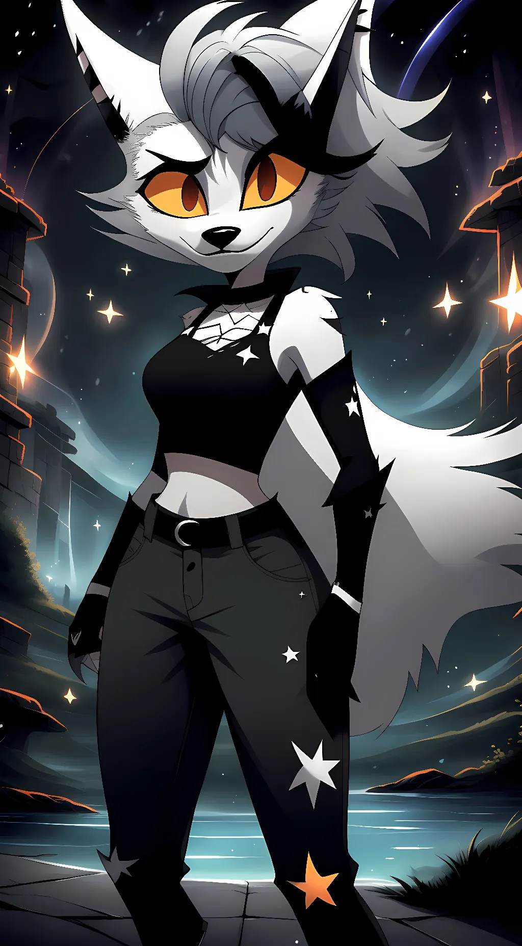 ai character: Loona background