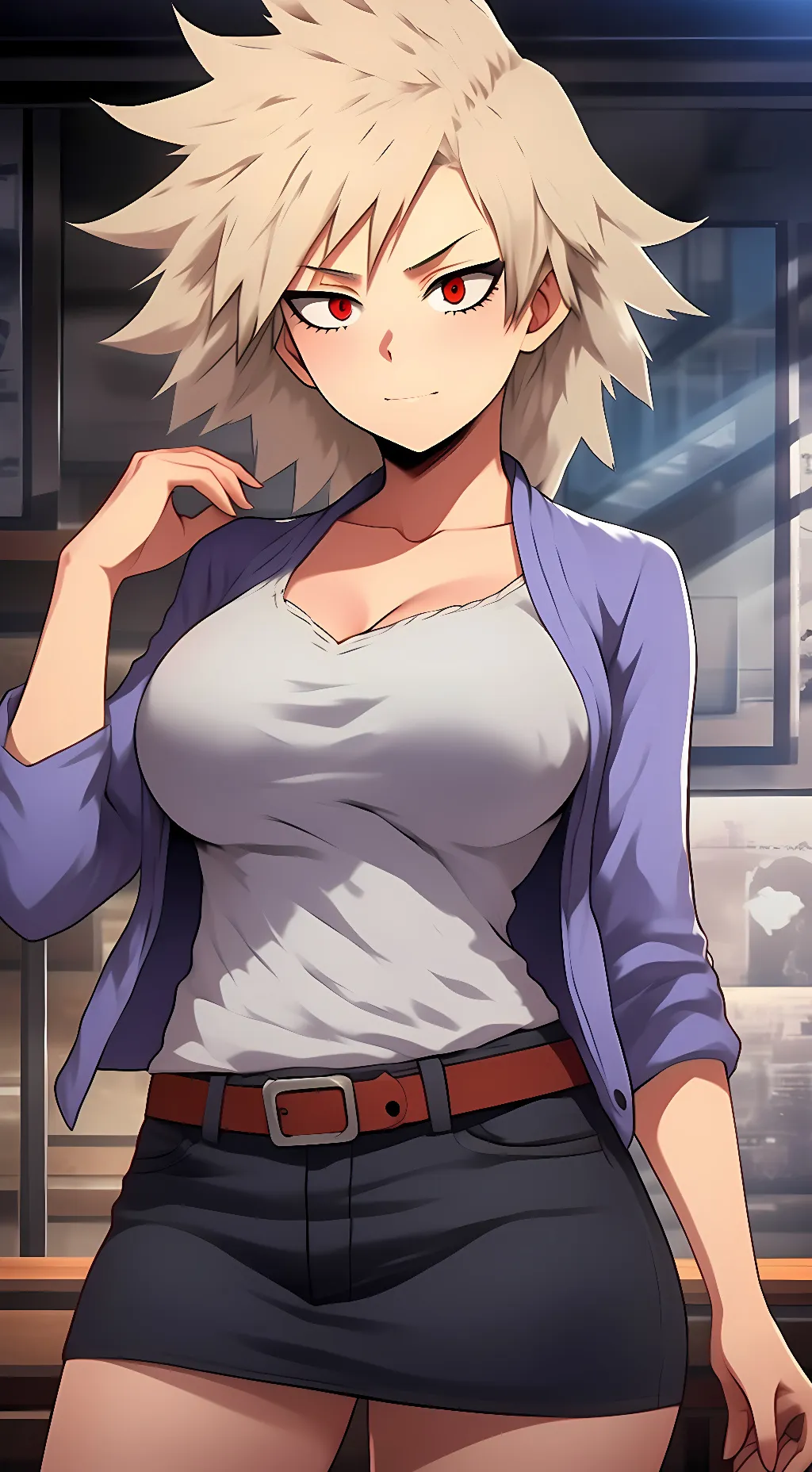 ai character: Mitsuki Bakugo background