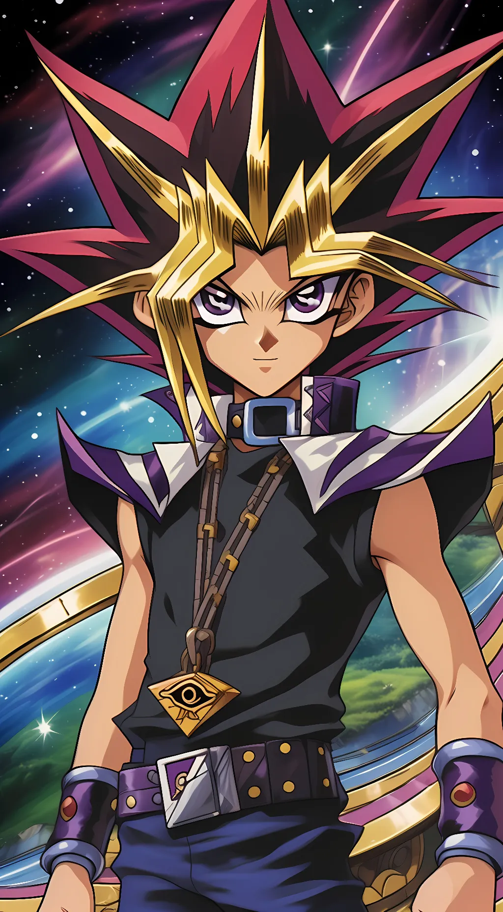 ai character: Atem (Yami Yugi) background