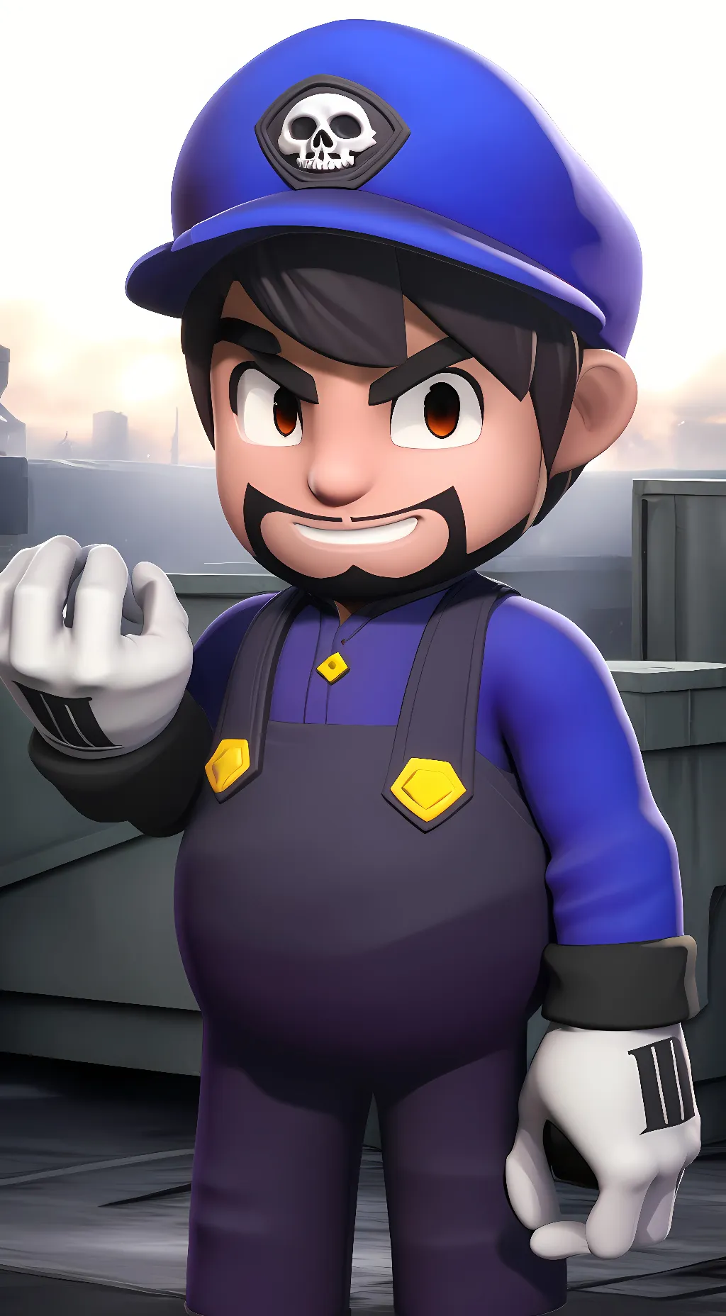 ai character: Smg3 (Smg4) background