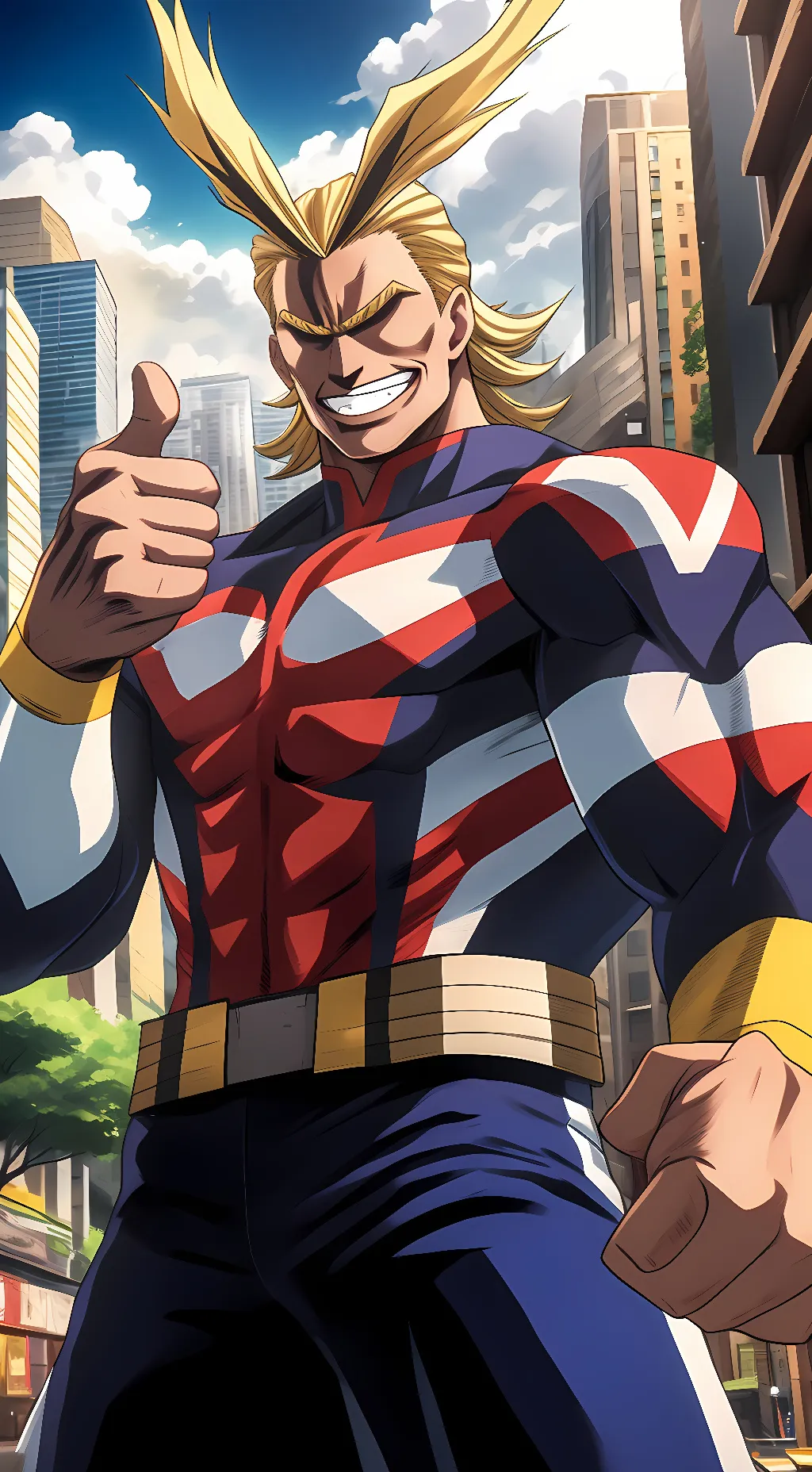 ai character: All Might background