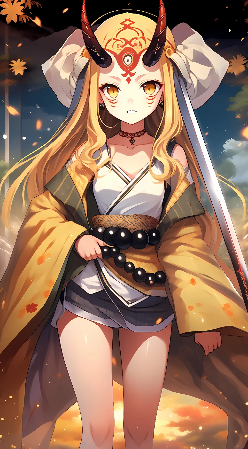 ai character: Ibaraki Douji background