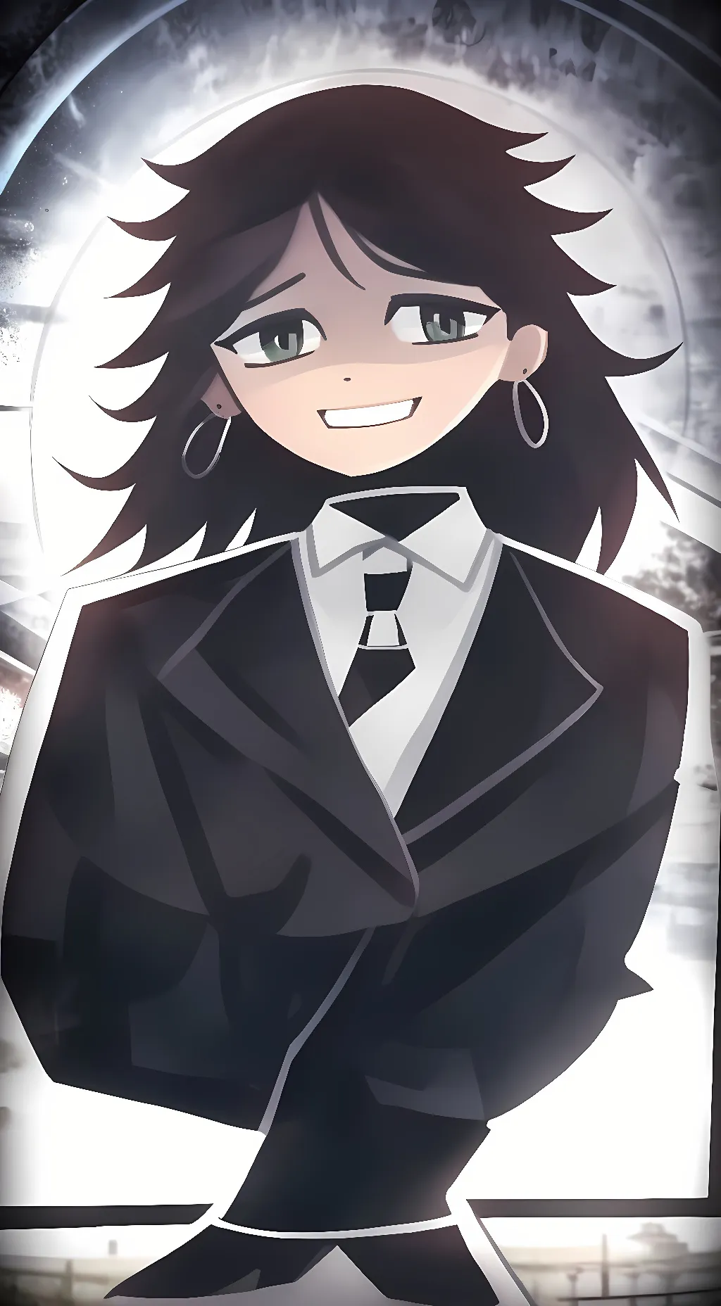 ai character: Abbie. "Possessed" background