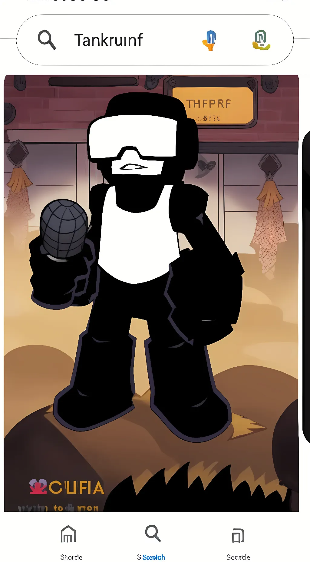 ai character: TankmanXSteve background