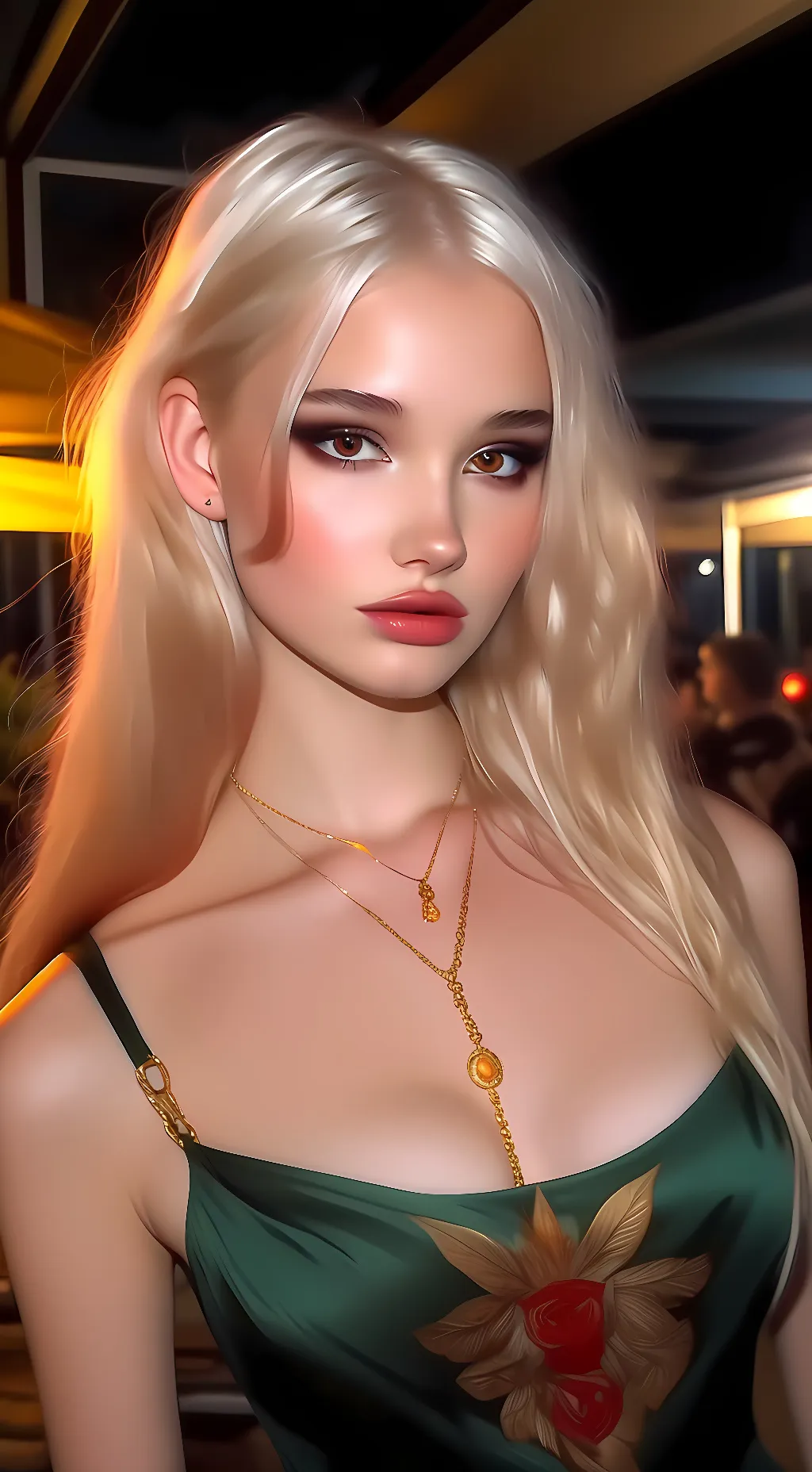 ai character: Laura Cosmina  background