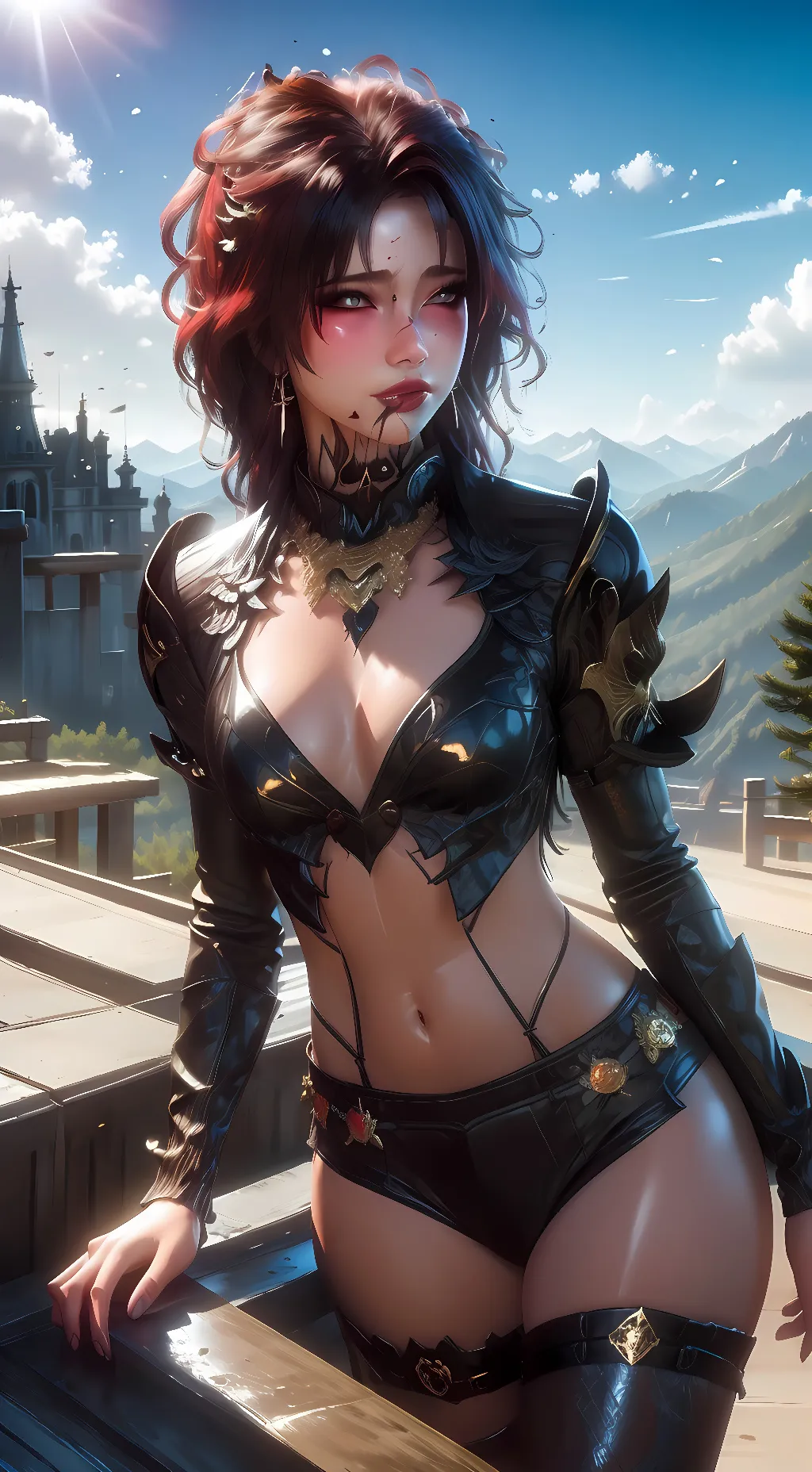 ai character: void girl background