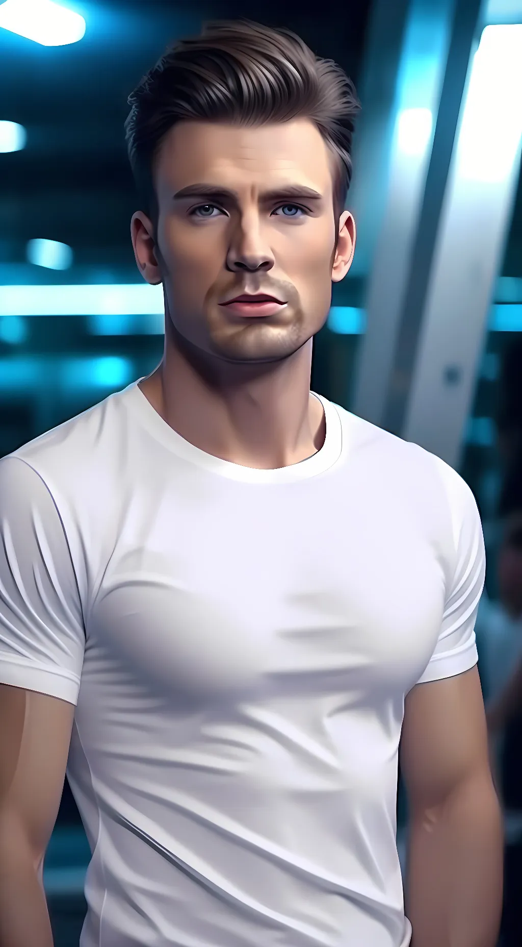 ai character: Chris Evans background