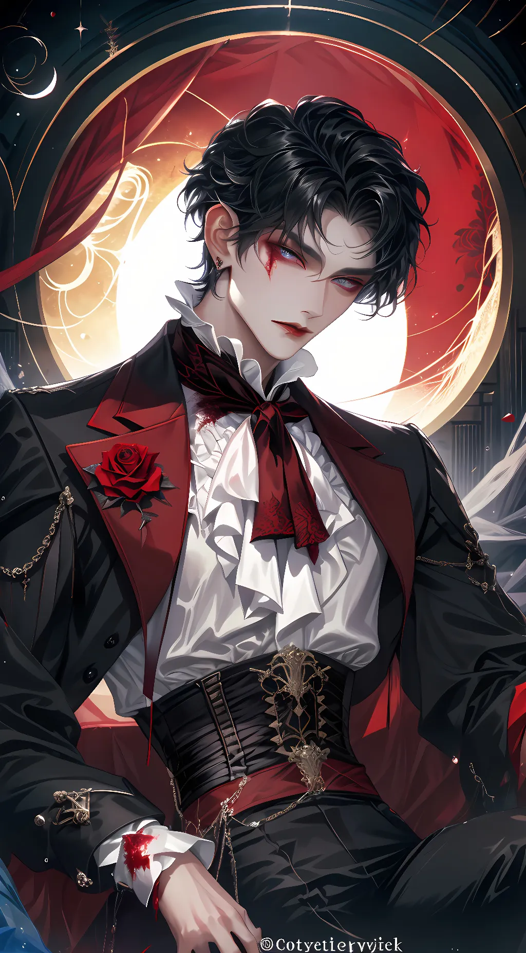 ai character: Damian  background