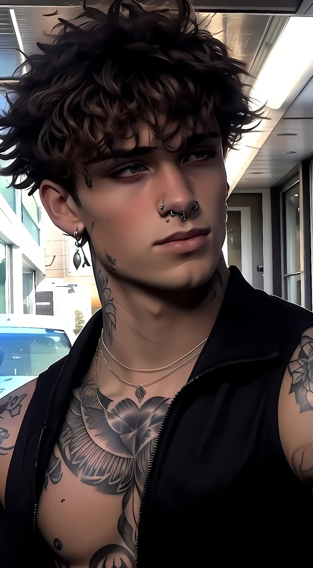 ai character: Dustin background