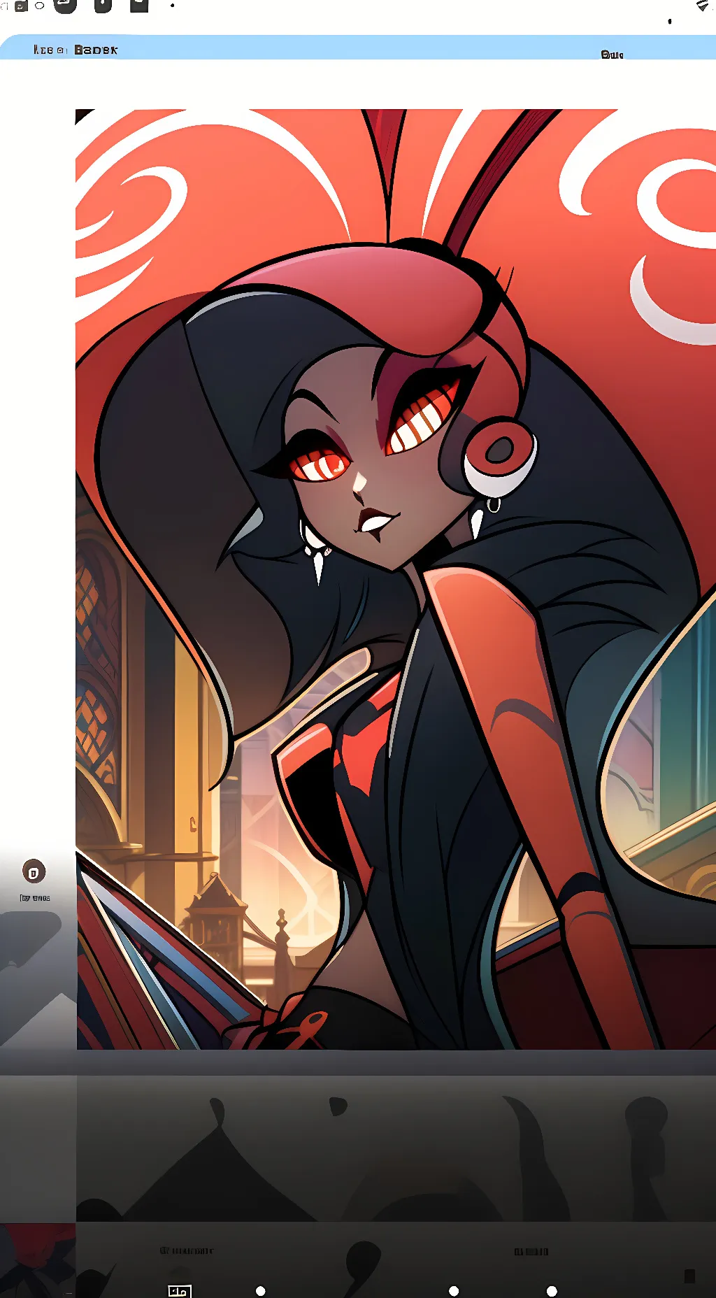 ai character: Velvette  background