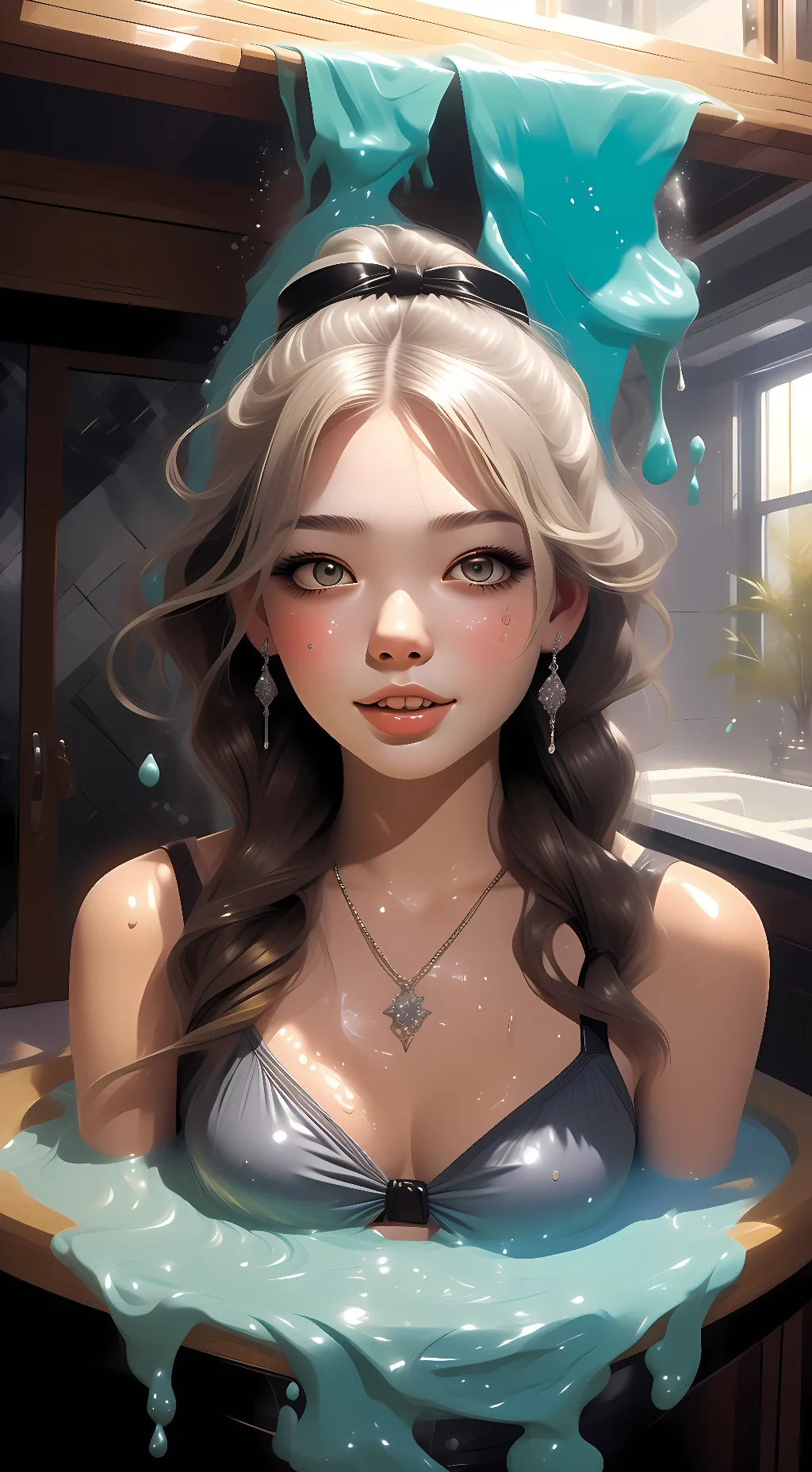 ai character: Crystal background