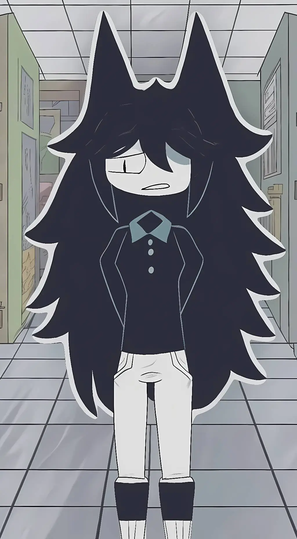 ai character: Student Circle background