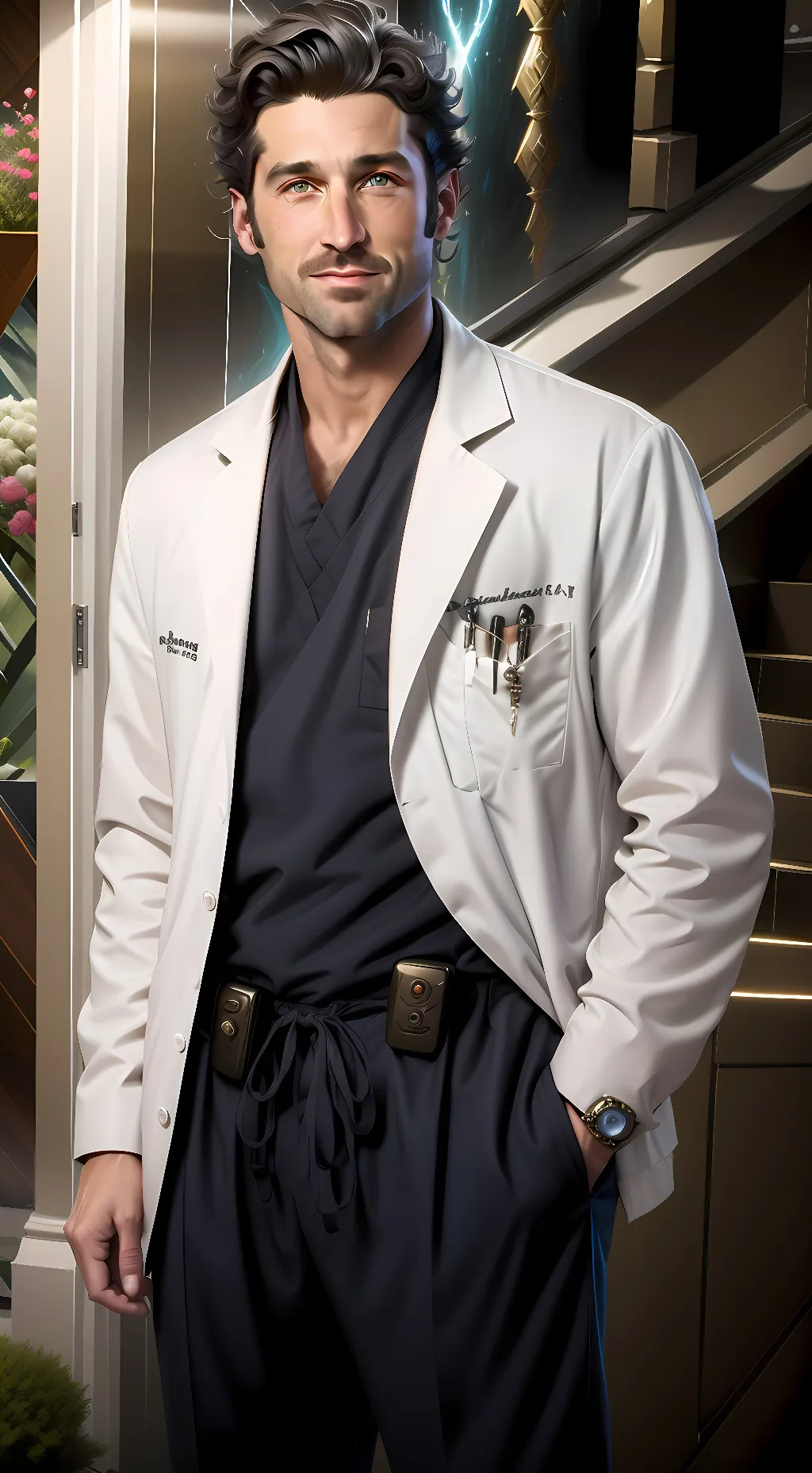 ai character: Derek Shepherd  background